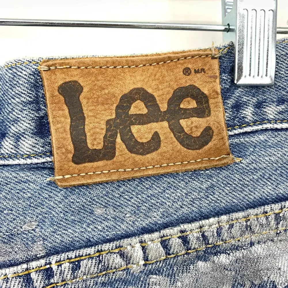 Vintage Upcycled Lee X Rag Union Cut Off Denim Shorts Womens Sz 32